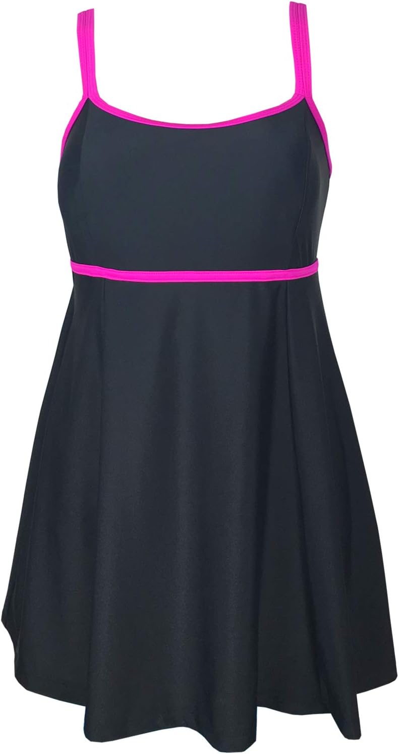 Women's One Piece Swimsuits Plus Size Swimwear Cover up Swimdress Tummy Control Bathing Suits
