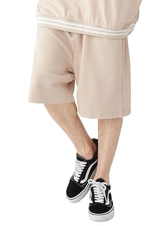 Amazon ベージュ F ベストマート Bestmart 裏毛 ライン入り