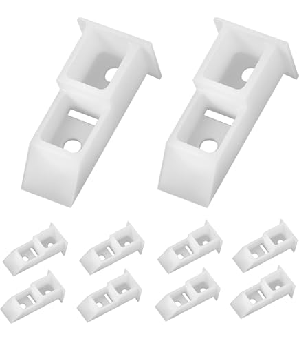 Brixwell Sash Balance Top Guide - Nylon, White, 1-13/16" L X 13/16" W X 11/16" H, Pack Of 10