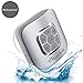 AquaAudio Cubo – Portable Waterproof Bluetooth Speaker Suction Cup Showers, Car, etc. - Pairs All Bluetooth Devices + Siri Compatible - 10 Hours Playtime/Built-in Mic (Silver)