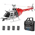 Actualia 1/30 Scale C138 RC Helicopter with 6-axis Gyroscope, 2.4G 6CH Remote Control Aircraft with Altitude Hold and Optical Flow Positioning, One-Key Takeoff/Landing, for Adults Gift
