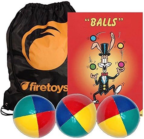 Firetoys 3x Beach Juggling Ball Set, Booklet & Bag by Firetoys Juggling Balls