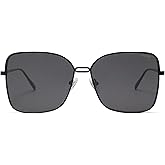 SOJOS Trendy Square Oversized Sunglasses Womens Mens UV400 Big Large Designer Shades SJ1082