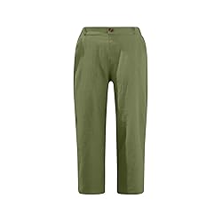 FOCLMP Womens Summer Capris Pants Dressy Causal
