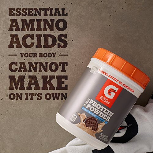 Gatorade Whey Protein Powder, Cookies & Crème, 22.4 Ounce (20 servings