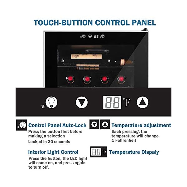 24-Bottles-Wine-Cooler-Compressor-Chiller-Cellar-Freestanding-Single-Zone-Fridge-for-Wines-Champagne-with-Digital-Temperature-Display-and-Double-layered-Glass-Door