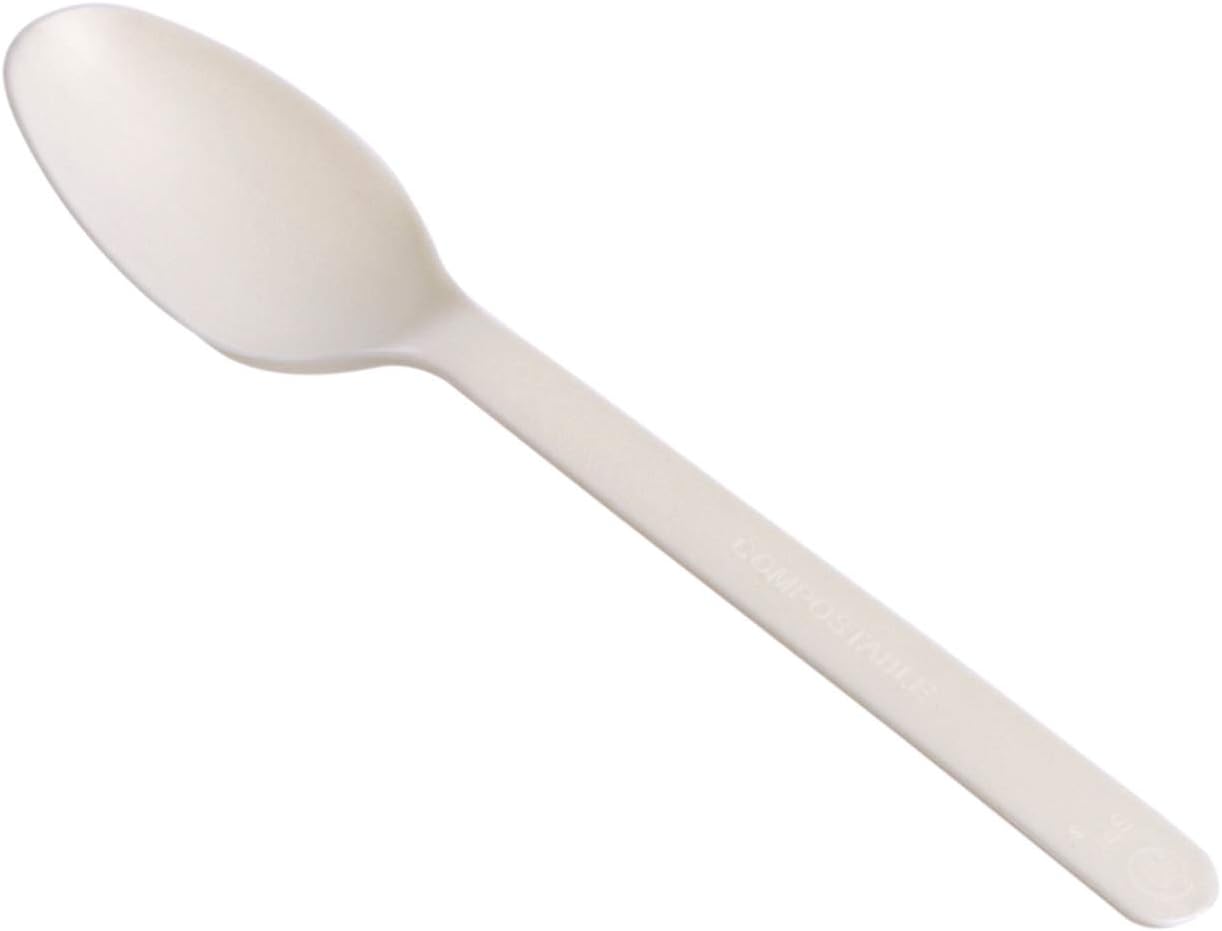 AmazonBasics Compostable Spoons, Pack of 100 Kitchen & Dining