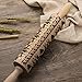 AITOCO Christmas Embossed Engraved Rolling Pin Wood Embossed Rolling Pin Kitchen Tool Wooden Embossing Rolling Pin Christmas Gingerbread Biscuit Fondant Cake Patterned Roller