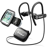 Wireless Headphones Bluetooth Earbuds Sport Noise Cancelling Headsets - IPX7 Water-Resistant Sweat-Proof Waterproof Earphones with Mic, 8hr Battery and HD Stereo Sound for Running, Gym Workout - iHard