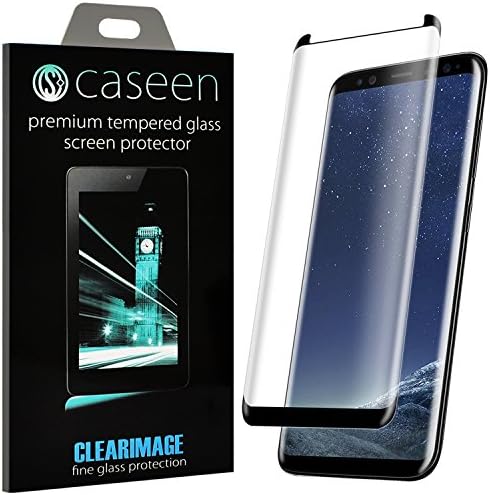 caseen 3D Tempered Glass Curved Samsung Galaxy S9 Plus [Case Compatible] Screen Protector (Samsung Galaxy S9 Plus)
