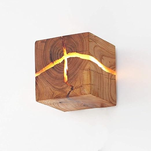de pared de madera agrietada 5w g4 led