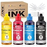 Hiipoo Sublimation Ink Refilled Bottles Work with