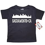 Inktastic Little Boys' Sacramento California Skyline CA Cities Toddler T-Shirt 5/6 Black