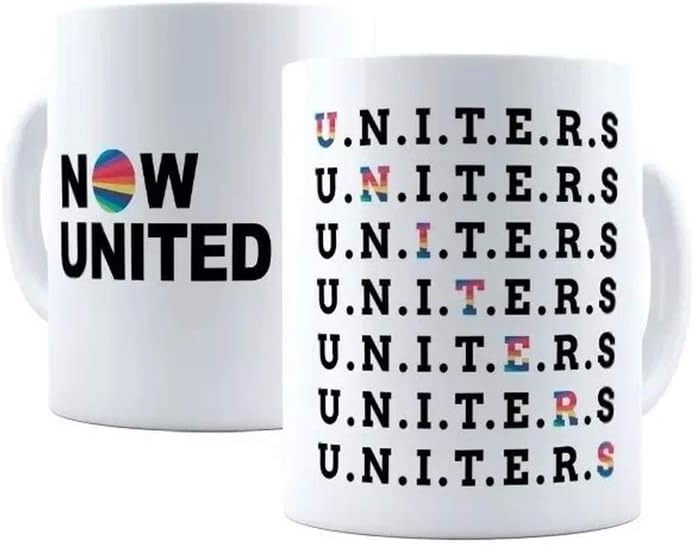 Caneca Porcelana Now United Love Uniters Fãs Presente