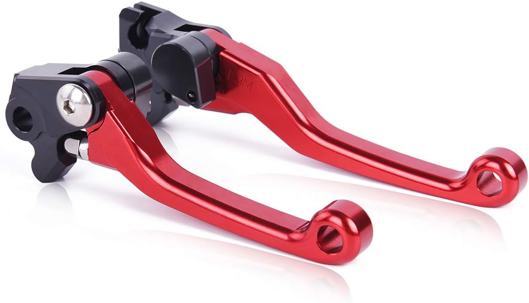 Auzkong Pivot Dirt Bike Brake Clutch Lever for H0NDA CRF250L/M 2012-2014, CRF250 Rally 2018-2019 Red