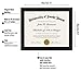 Americanflat 8.5x11 Diploma Frame with Shatter-Resistant Glass - Set of 2 - Document Frames with Engineered Wood - Legacy Collection - Certificate Frame for Tabletop and Wall Display - Black