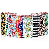 LYDTICK 8 Pcs Slim Can Coolers Sleeves For 12oz