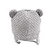 XIAOHAWANG Warm Baby Hat Cute Bear Toddler Earflap Beanie for Fall Winter (6-12 Months, A-Grey)