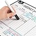 Magnetic Dry Erase Weekly Calendar Set by Easy Offix - 17x12