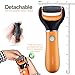 Foot File, Hausbell 203 Rechargeable Callus Remover Pedicure Tools Cordless for Foot Care with FDA Certified (Orange)