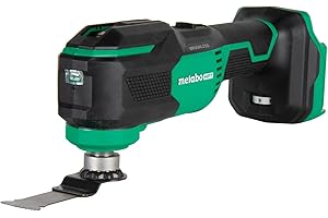 Metabo HPT 18V MultiVolt Cordless Oscillating Multi-Tool, Low Vibration Design, Universal Design, 6 Speed Settings, User Vibration Protection, Starlock, Tool Body Only, CV18DAQ4