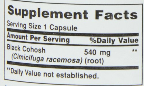 Nature's Bounty Natural Whole Herb Black Cohosh 540mg, 100 Capsules   (Pack of 2) - Thumbnail 2
