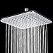 AKDY Top Mount and Wall Mount Ultra Thin Shower Head (7.9 INCH- Chrome Black)