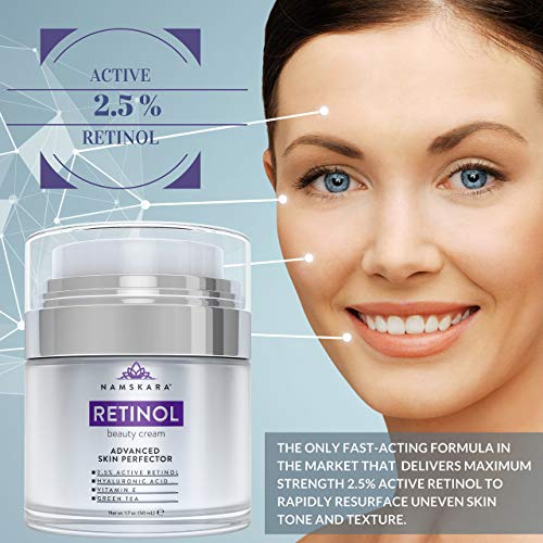 Crema humectante namskara retinol con retinol activo al 2,5 y