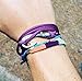 Chasing Fin Adjustable Bracelet 550 Military Paracord with Fish Hook Pendant