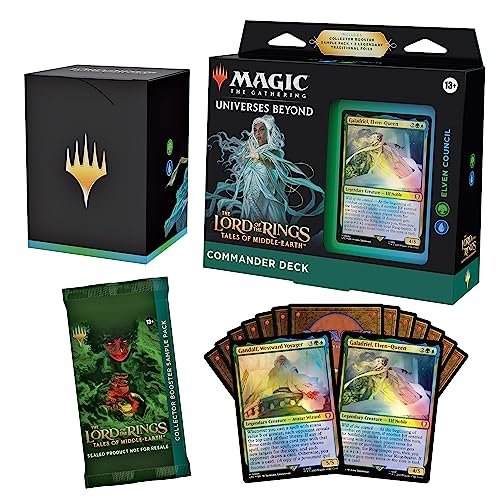 Magic: The Gathering The Lord of The Rings: Tales of Middle-Earth Commander Deck 3 + Collector Booster Sample Pack (Englische Version)