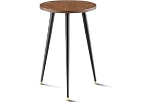 KINNARY Tall Plant Stand Indoor, Mid Century Wood Plant Stand Plant Table for Flower Pots, Heavy Duty Metal Plant Holder, Modern Home Decor Small Round Side End Table (11.8"x20")