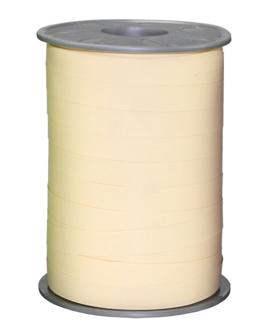 C.E Pattberg Gift Ribbon - Cream Matt, 200 m Ribbon In Paperlook For Wrapping Gifts, 10 mm Width, Create Beautiful Floral And Baby Shower Decorations, Pastel Balloon Ribbons - For Every Occasion — image 1