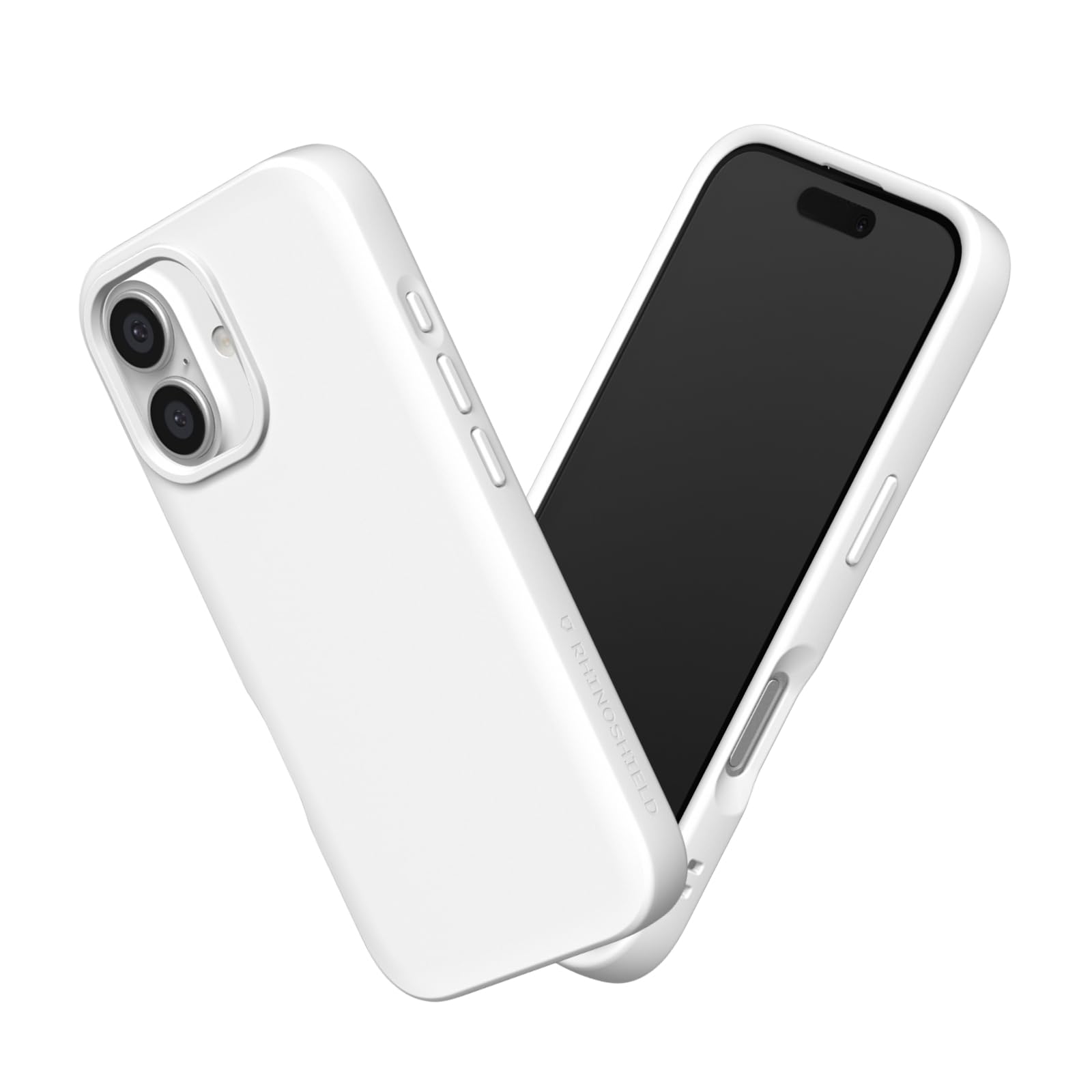 RHINOSHIELD SolidSuit Case Compatible with [iPhone 16 Plus] | Shock Absorbent Slim Design Protective Cover with Premium Matte Finish, Camera Control Cutout Design - Classic White
