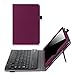 Fintie Keyboard Case for iPad Mini 1/2/3 - Premium PU Leather Folio Stand Cover with Removable Wireless Bluetooth Keyboard for iPad Mini 1 / iPad Mini 2 / iPad Mini 3, Purple