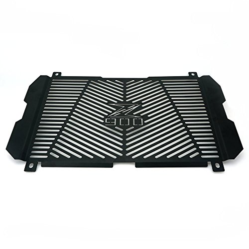 Heinmo Motorcycle New CNC Aluminum Radiator Guard Grill Cover Protector fit For KAWASAKI Z900 2017 Black Sliver (black)