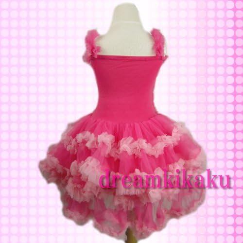 Amazon フリフリ チュチュ ワンピース ピンク大好き女の子tu 0014 ふんわりチュチュにたっぷりふりふりと水玉リボンが可愛い90ｃｍ 100ｃｍ 110ｃｍ 1ｃｍ 130ｃｍ こども ドレス ダンス 発表会 フリフリチュチュ Hiphop フォーマル 通販
