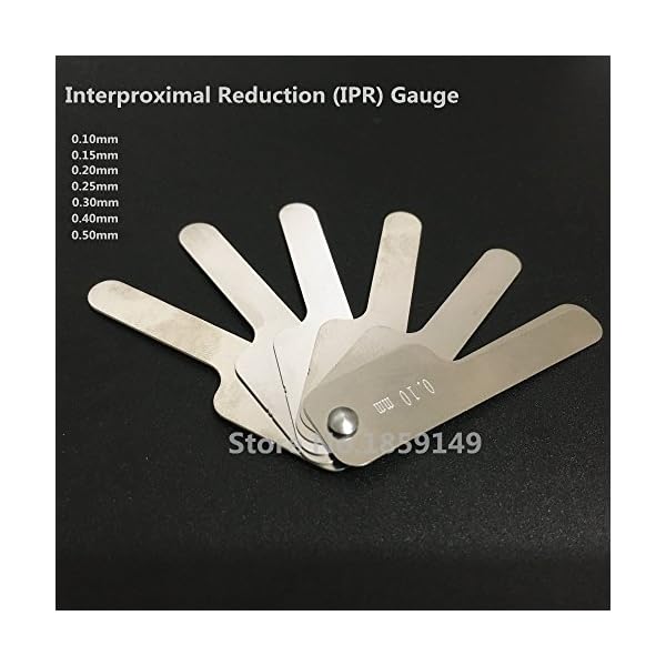 Dental Interproximal Reduction (IPR) Gauge Measure Tooth Gap Stainless Steel Reciprocating IPR System Orthodontic