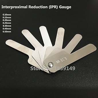 Amazon.com: Dental Interproximal Reduction (IPR) Gauge Measure Tooth Gap Stainless Steel ...