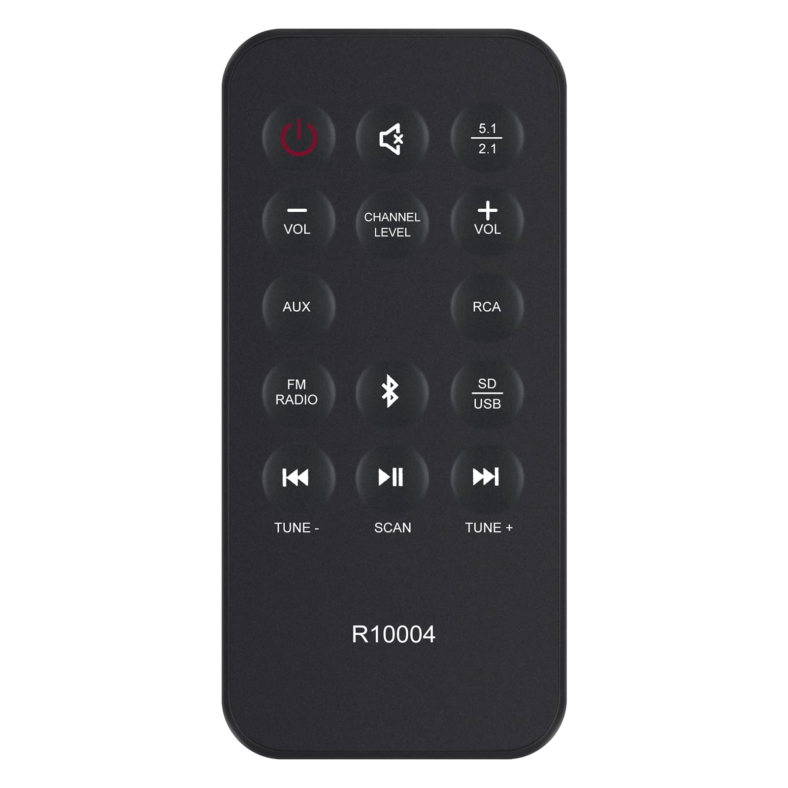 VINABTY New R10004 Replacement Remote Control fit for ﻿﻿﻿Logitech 5.1 Surround Sound Speakers R10004 Z607 Remote Controller