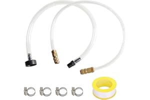 Marine Hydraulic Steering Bleed Kit, Compatible with Sea Star Systems, Fluid Filler Tube Set with Clamps for Outboard, Sternd