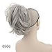 10 Colors Wavy Hairpieces Claw Ponytail Synthetic Hair Blonde Gray Little Pony Tail Clip In Hair Extension T1B/613 12inches