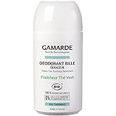 Gamarde Green Tea Gentle Roll-On Deodorant - Womens Neutralizes Odours - Gentle on Underarm - Travel-Friendly - 1.6 oz