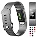 Hanlesi Bands Compatible with Fitbit Charge 2, TPU Soft Silicone Adjustable Replacement Sport Strap Large and Small Band for Fitbit Charge 2 Band Smartwatch Heart Rate Fitness