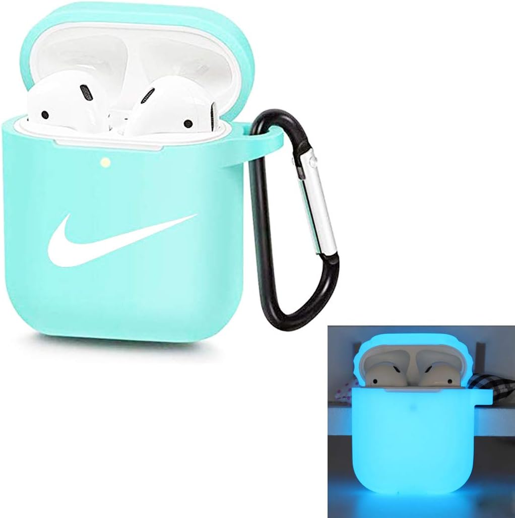 Luminous Silicone Protective Case Cover for Apple Airpods 2 & 1(Front LED Visible)