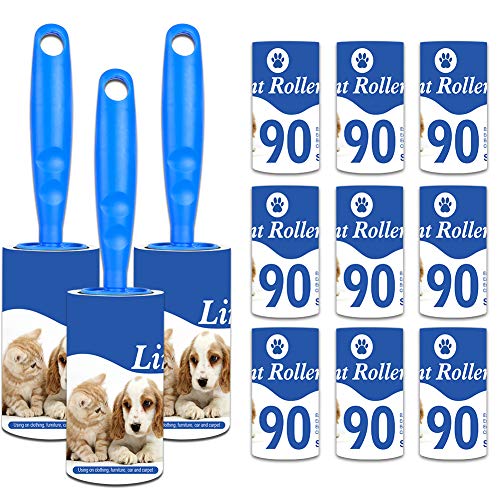 SEREE Lint Rollers for Pet Hair Removal, [1080 Sheets/ 12 Refills] Lint