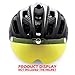 VICTGOAL Bike Helmet Strong Magnetic Helmet Goggles Visor for VG103 Bicycle Helmet (Yellow)