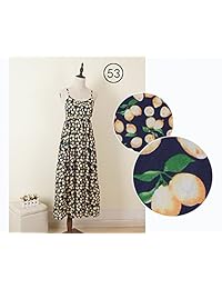 Colección Pretty correa de espagueti floral vestido de algodón de largo vestidos de playa XS-M