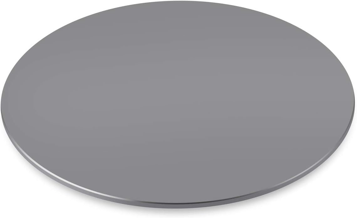 ThingyClub Aluminum Heavy Duty 360° Rotation Swivel Stand for Flat Panel Monitors, TV's and Stereo Speakers, 8.6 Inches Round (Grey)