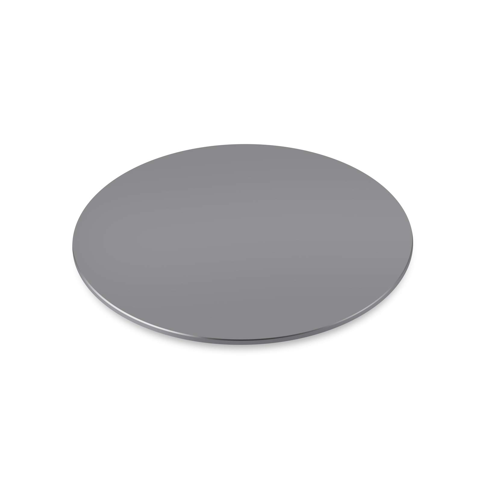 ThingyClub Aluminum Heavy Duty 360° Rotation Swivel Stand for Flat Panel Monitors, TV's and Stereo Speakers, 8.6 Inches Round (Grey) — image 1