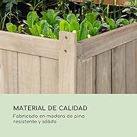blumfeldt Altiplano Terrado - Macetero Elevado, 120 x 121 x 54 cm ...